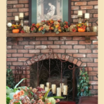 Thanksgiving Mantle Floral Piece