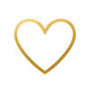 Golden,Heart,On,White,Background,-,Love,Symbol